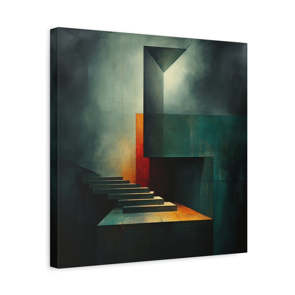 The Last Step Before Light — Modern Architectural Abstract Wall Art