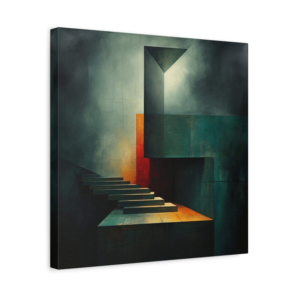 The Last Step Before Light — Modern Architectural Abstract Wall Art