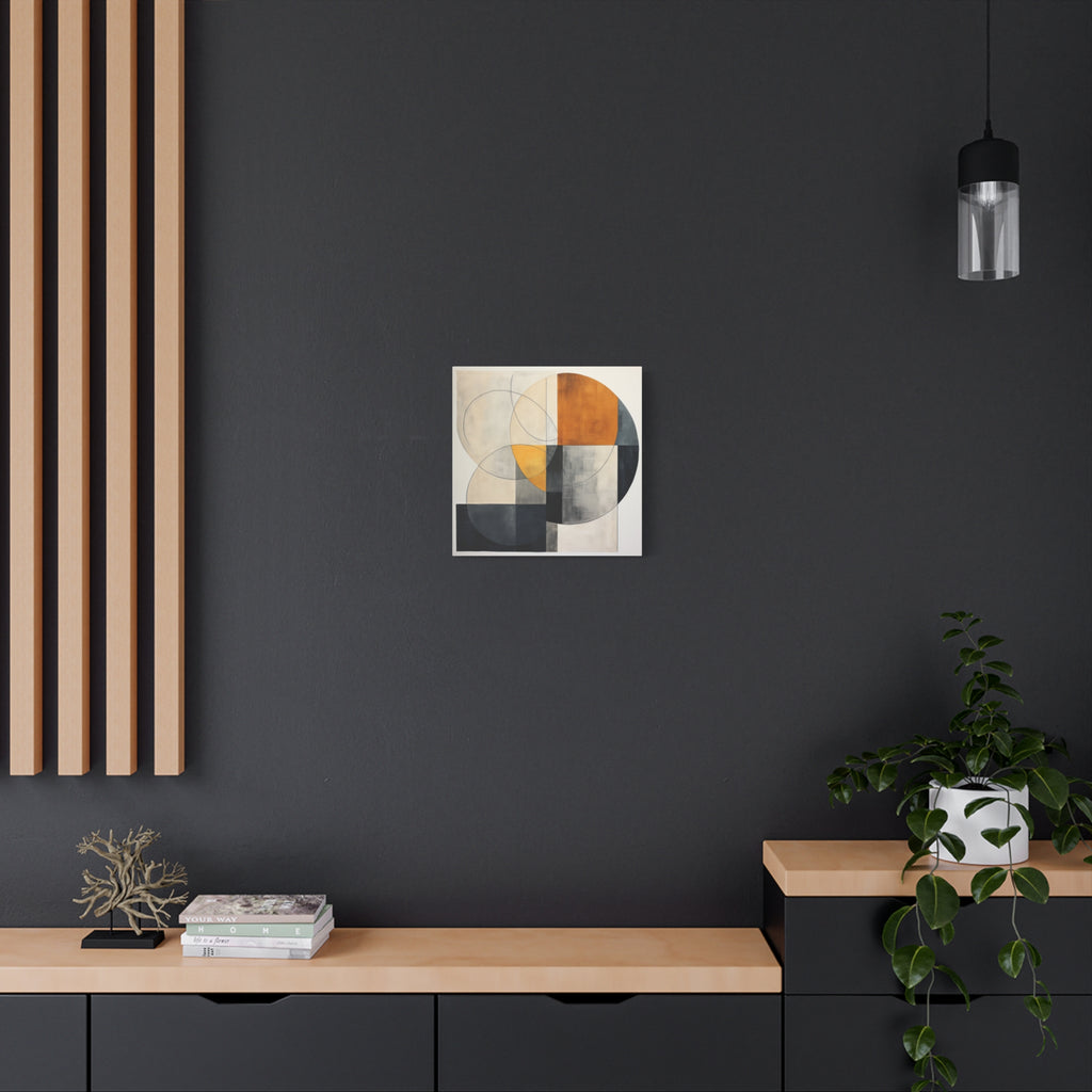 Circles in Conversation — Modern Geometric Abstract Wall Art