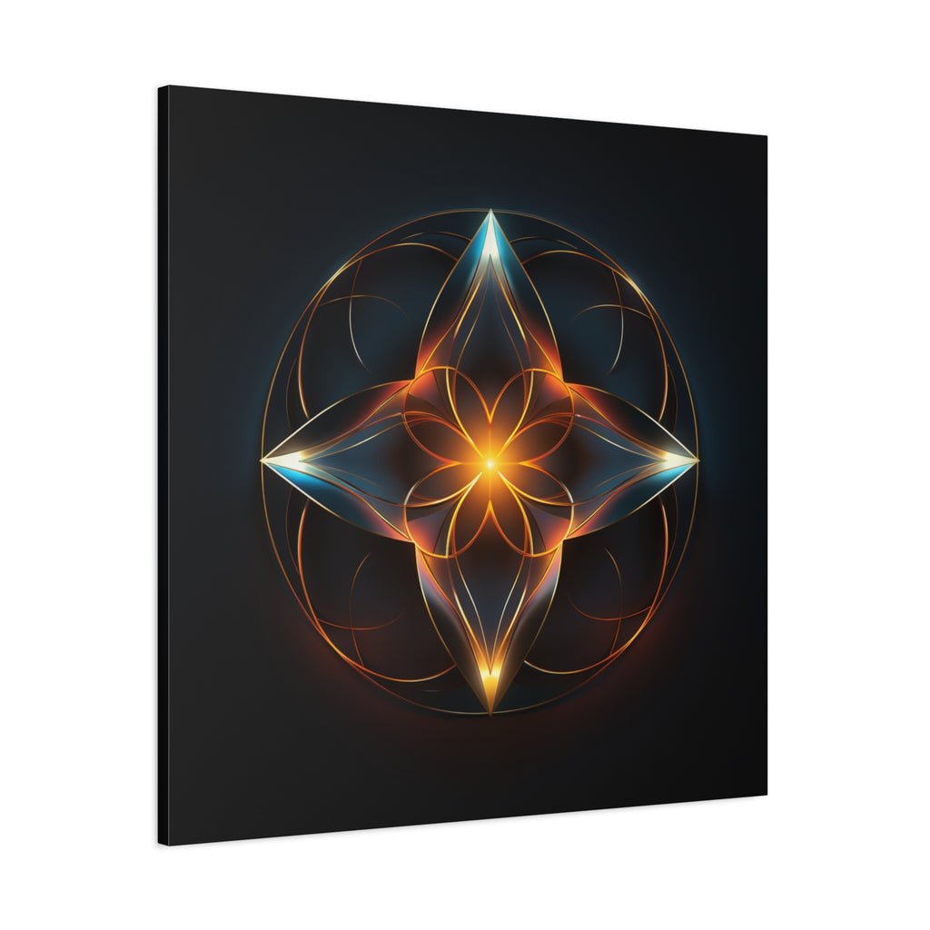 Radiant Within — Futuristic Sacred Geometry Wall Art
