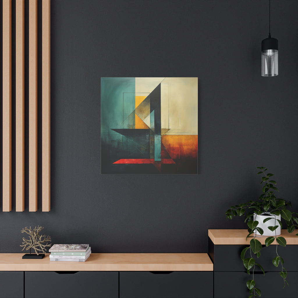 Built From Contrast — Modern Geometric Abstract Wall Art