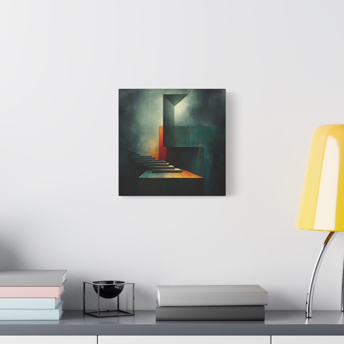 The Last Step Before Light — Modern Architectural Abstract Wall Art