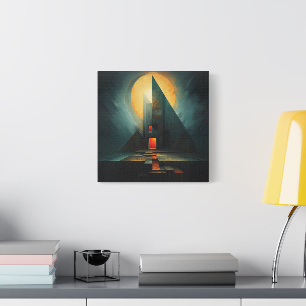 Beacon at the Edge — Futuristic Architectural Abstract Wall Art