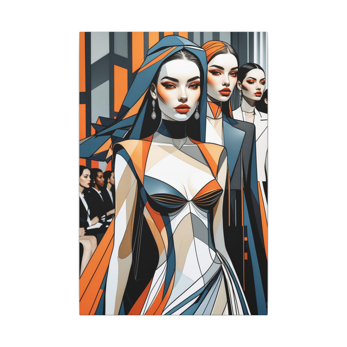 House of Poise – Futurist Fashion Runway Canvas Print