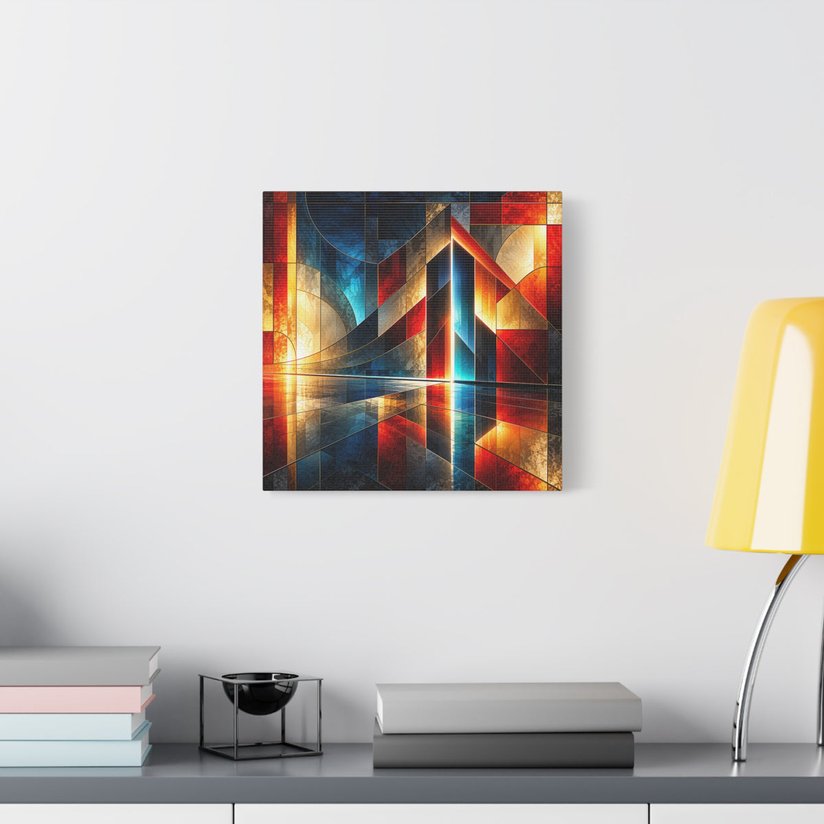 Luminous Threshold — Architectural Geometric Abstract Fine Art Print