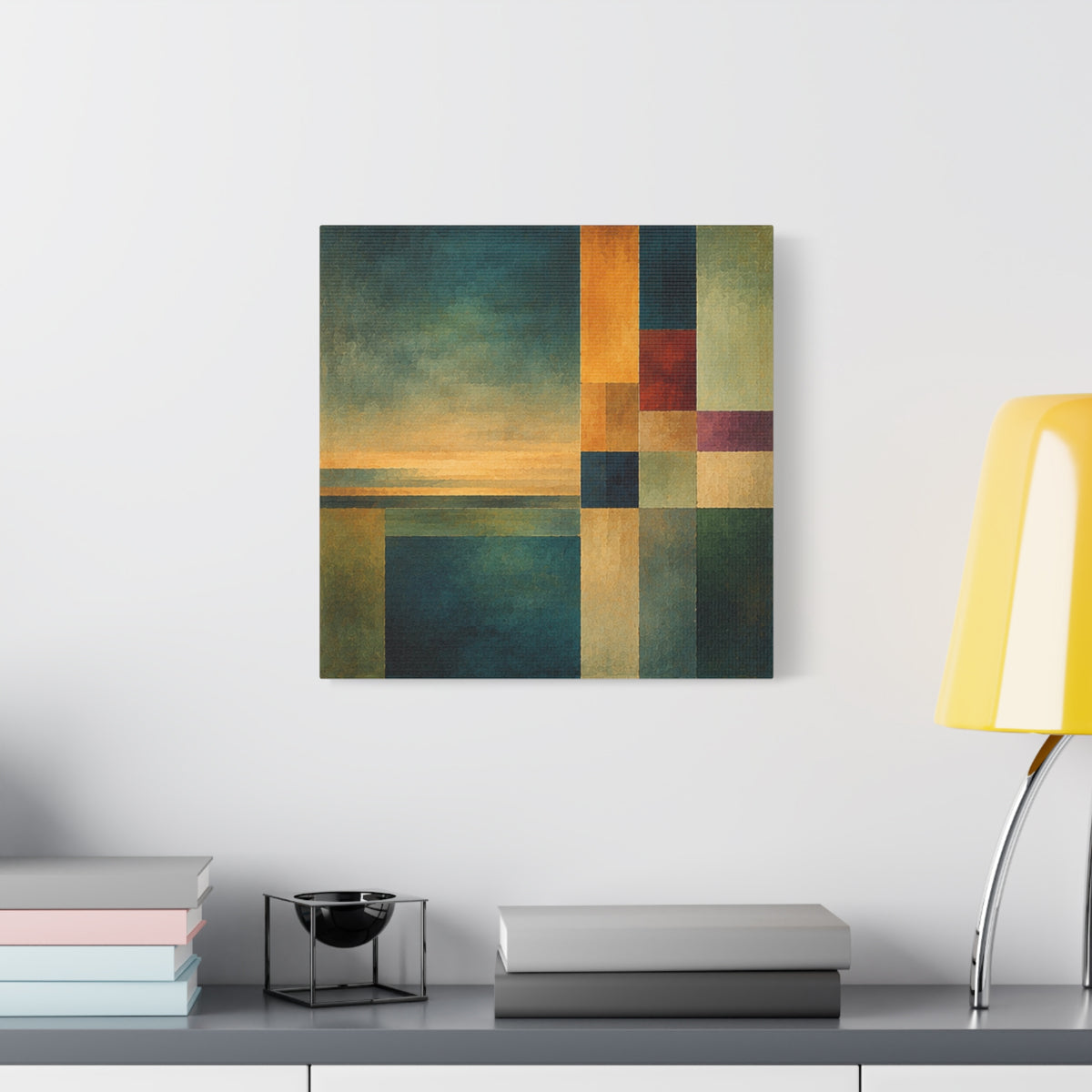 Still Horizon — Geometric Landscape Abstract Fine Art Print
