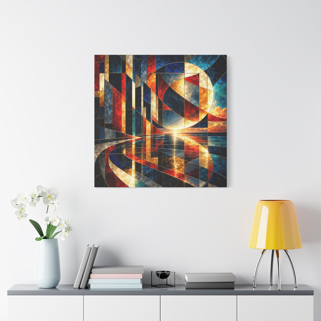 Solar Passage — Geometric Architectural Abstract Fine Art Print