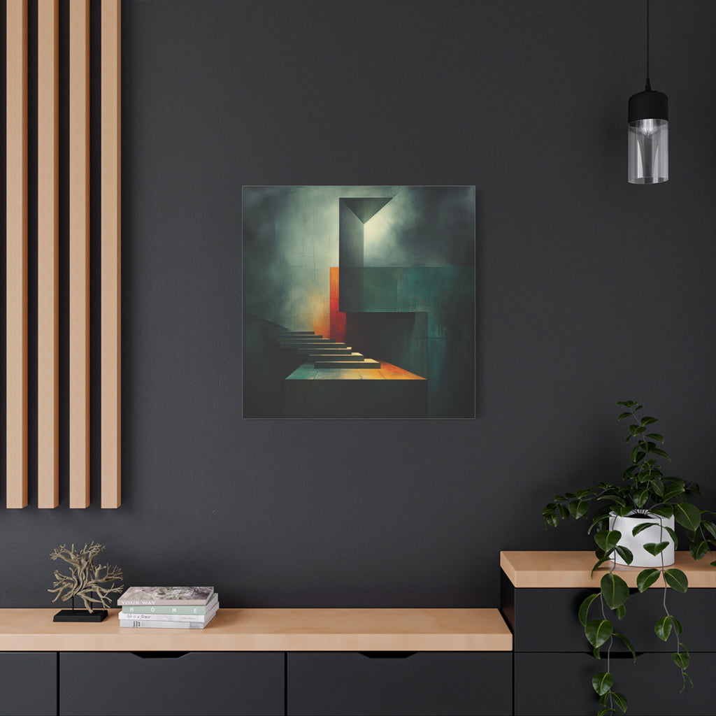 The Last Step Before Light — Modern Architectural Abstract Wall Art