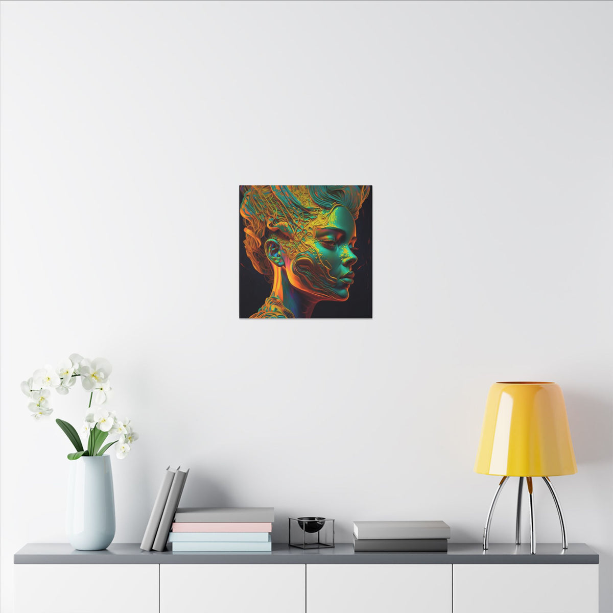 Living Ornament – Futurist Organic Portrait Canvas Print