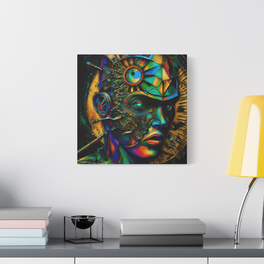 Vision Engine — Futuristic Abstract Portrait Fine Art Print