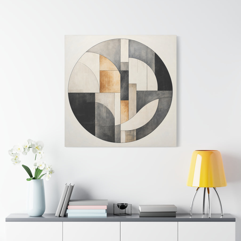 Quiet Architecture — Minimalist Geometric Abstract Wall Art