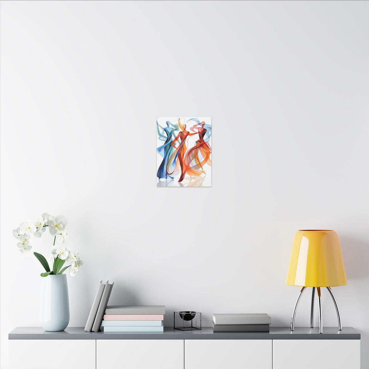When Color Dances – Abstract Dancing Figures Canvas Print