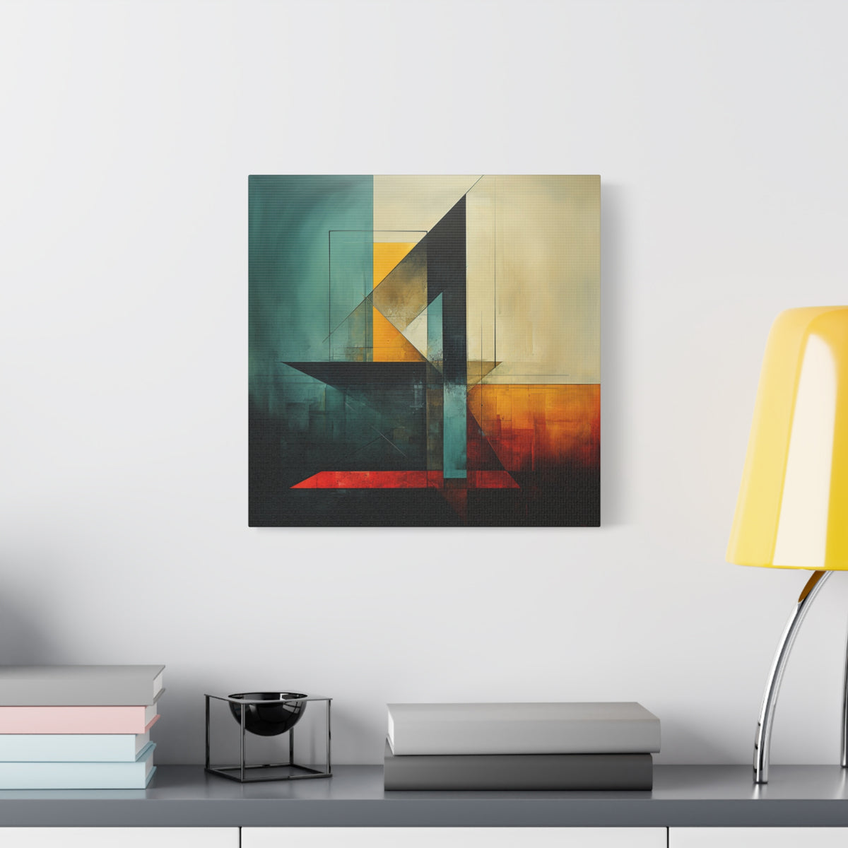 Built From Contrast — Modern Geometric Abstract Wall Art
