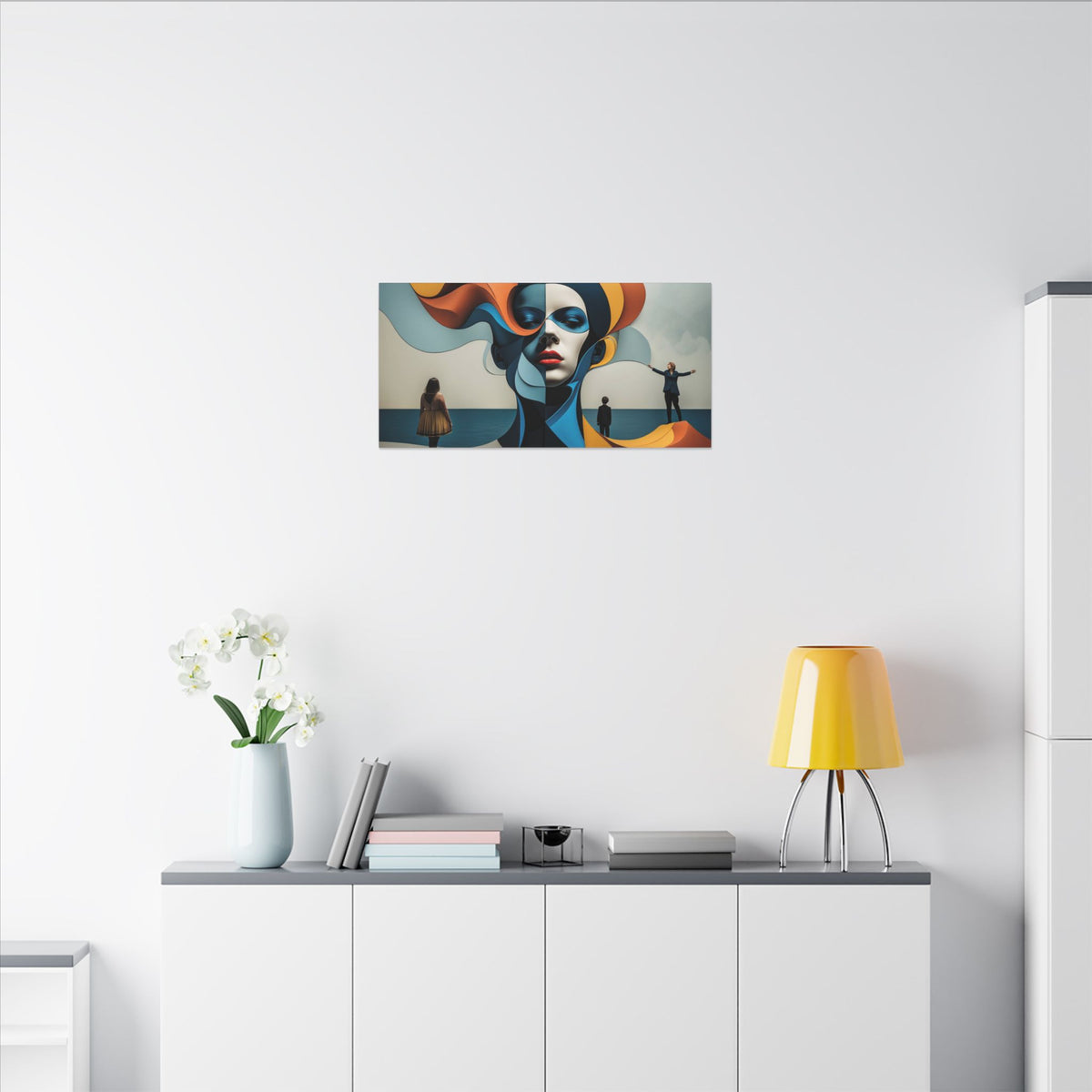 Between Tides – Modern Surreal Abstract Portrait Wall Art