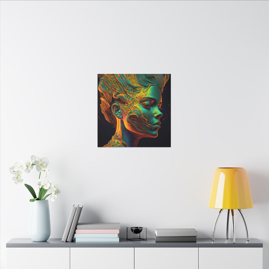 Living Ornament – Futurist Organic Portrait Canvas Print