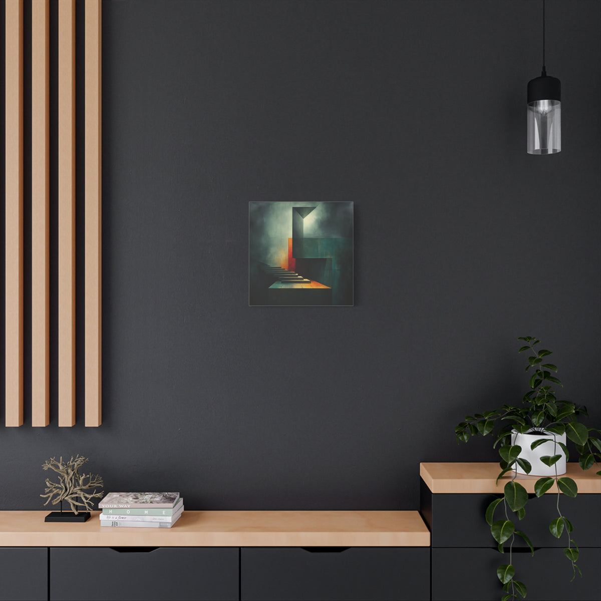 The Last Step Before Light — Modern Architectural Abstract Wall Art