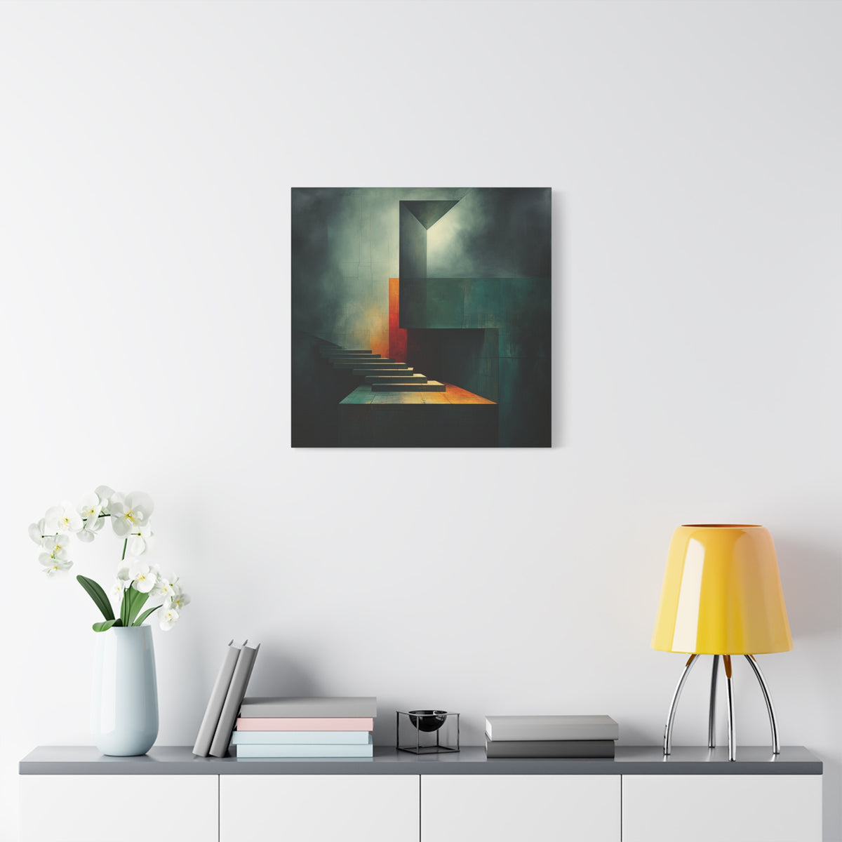 The Last Step Before Light — Modern Architectural Abstract Wall Art