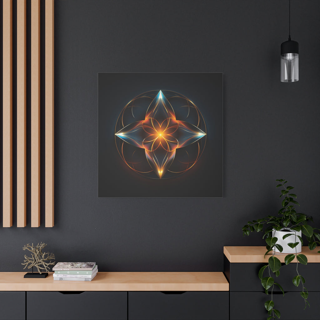 Radiant Within — Futuristic Sacred Geometry Wall Art