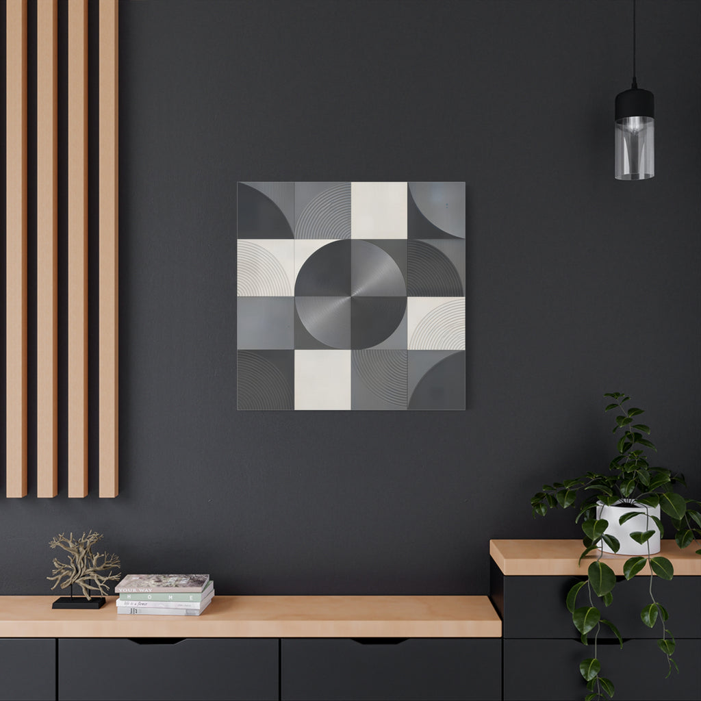 Concentric Balance — Minimalist Geometric Abstract Wall Art