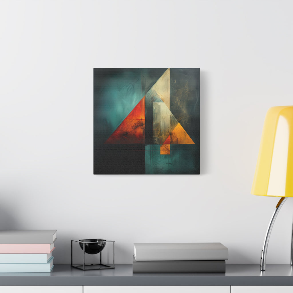 Geometry of Silence — Modern Geometric Abstract Wall Art