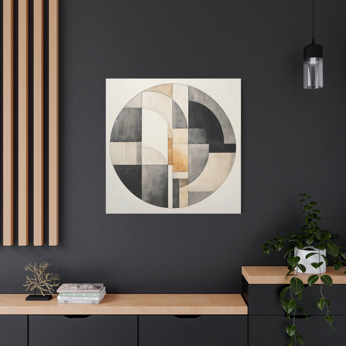 Arc of Balance — Minimalist Geometric Abstract Wall Art