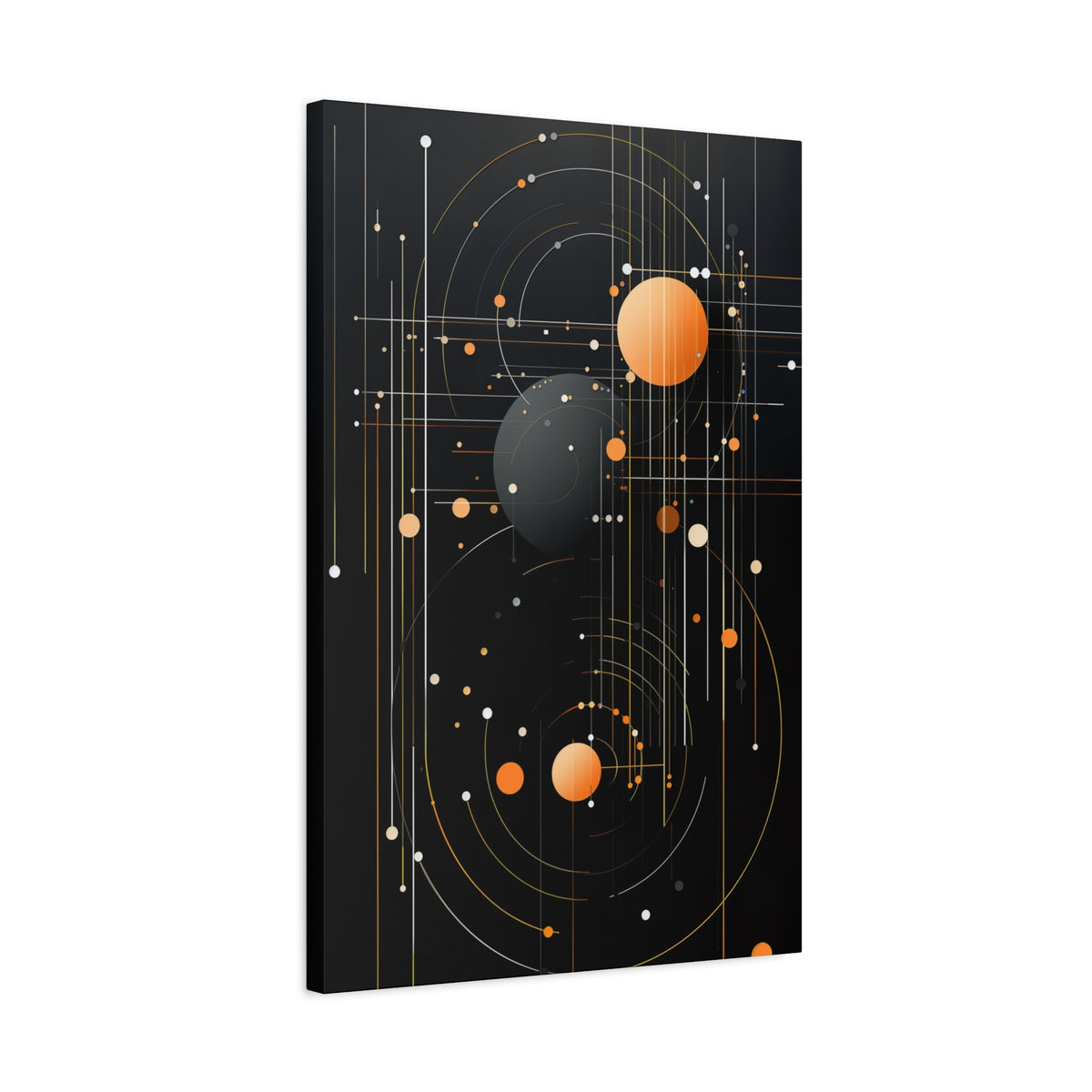 Orbital Convergence — Planetary Blueprint Fine Art Print