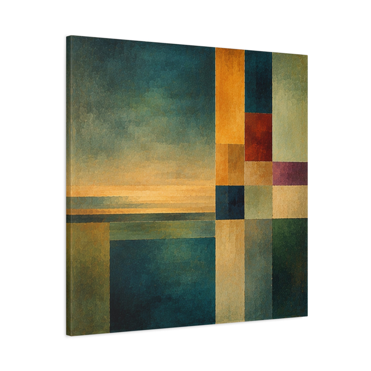Still Horizon — Geometric Landscape Abstract Fine Art Print