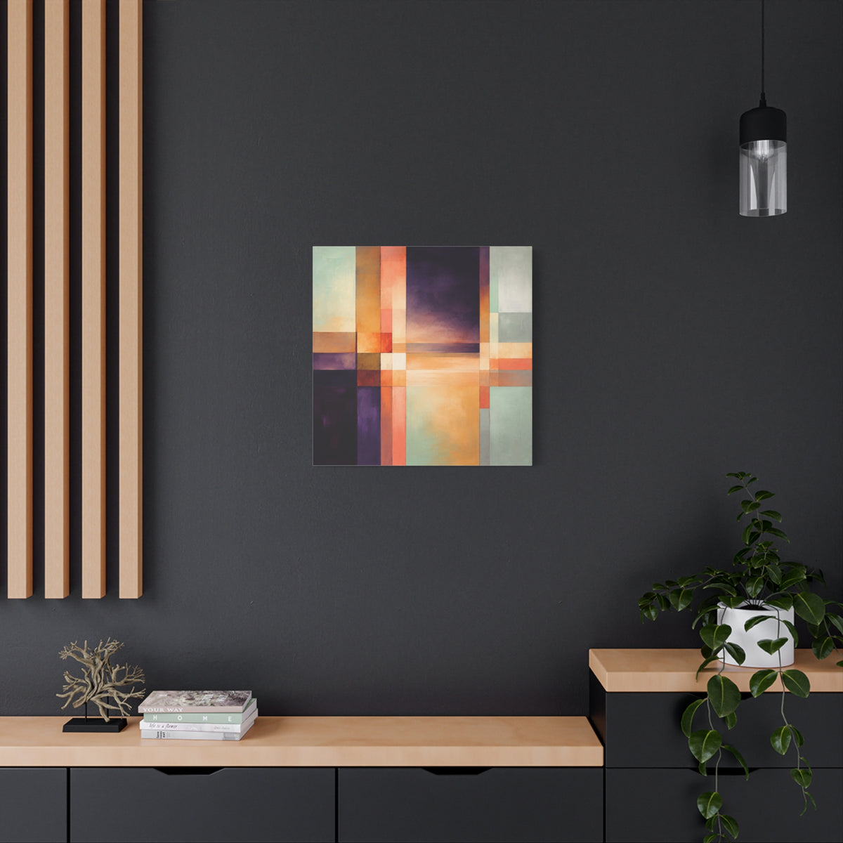 Between Light and Silence — Geometric Abstract Fine Art Print