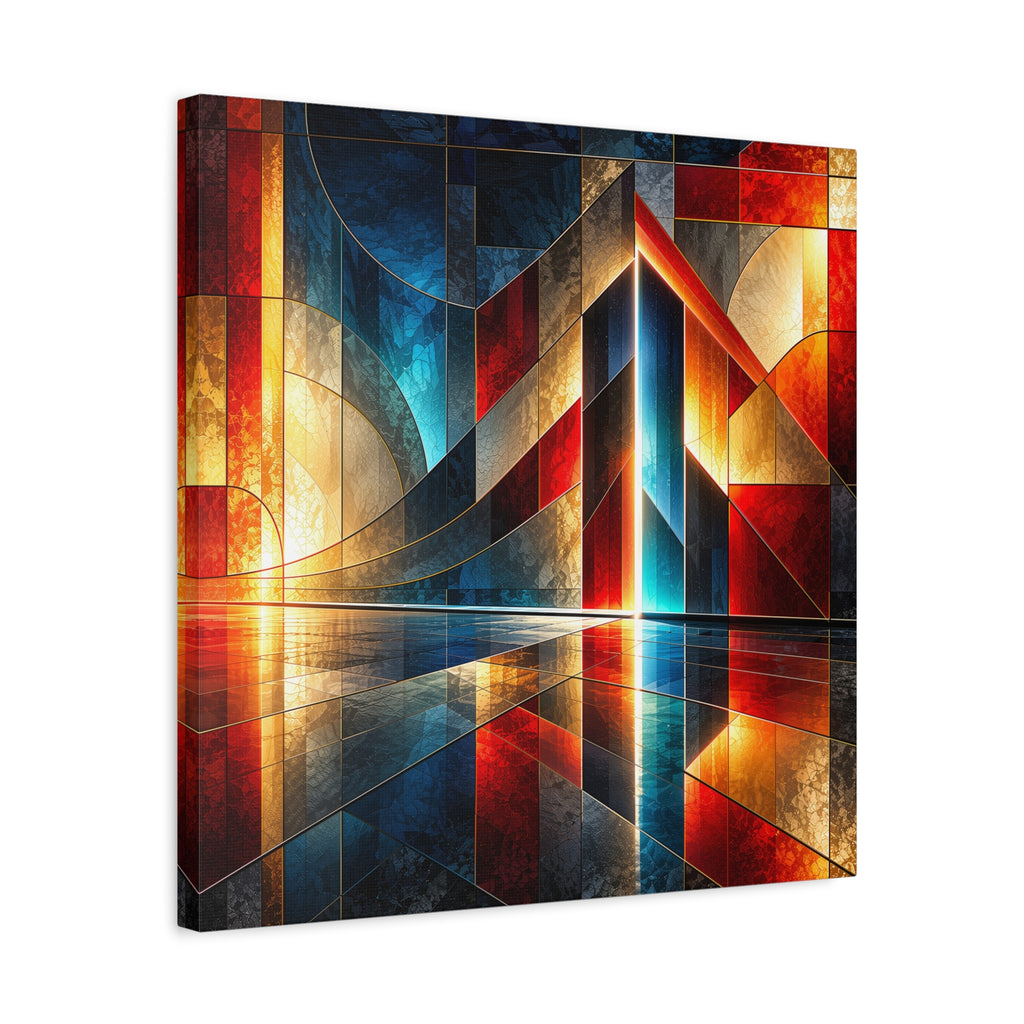 Luminous Threshold — Architectural Geometric Abstract Fine Art Print