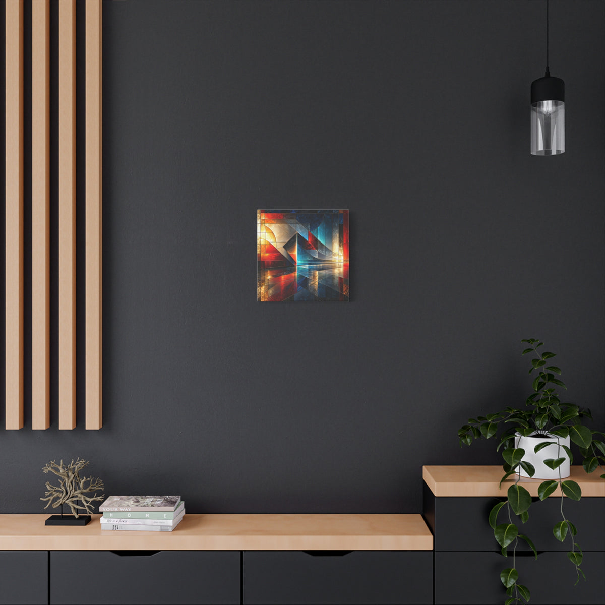 Reflected Passage — Architectural Geometric Abstract Fine Art Print