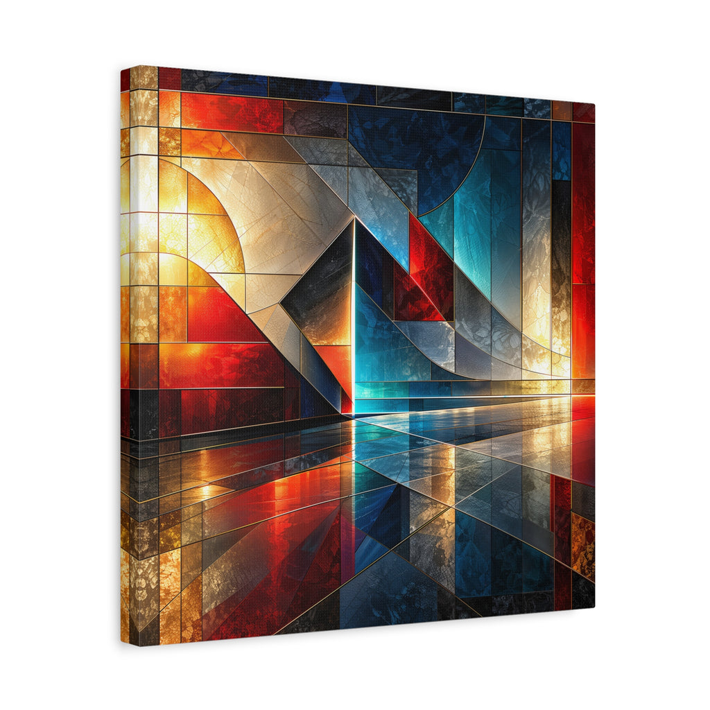 Reflected Passage — Architectural Geometric Abstract Fine Art Print