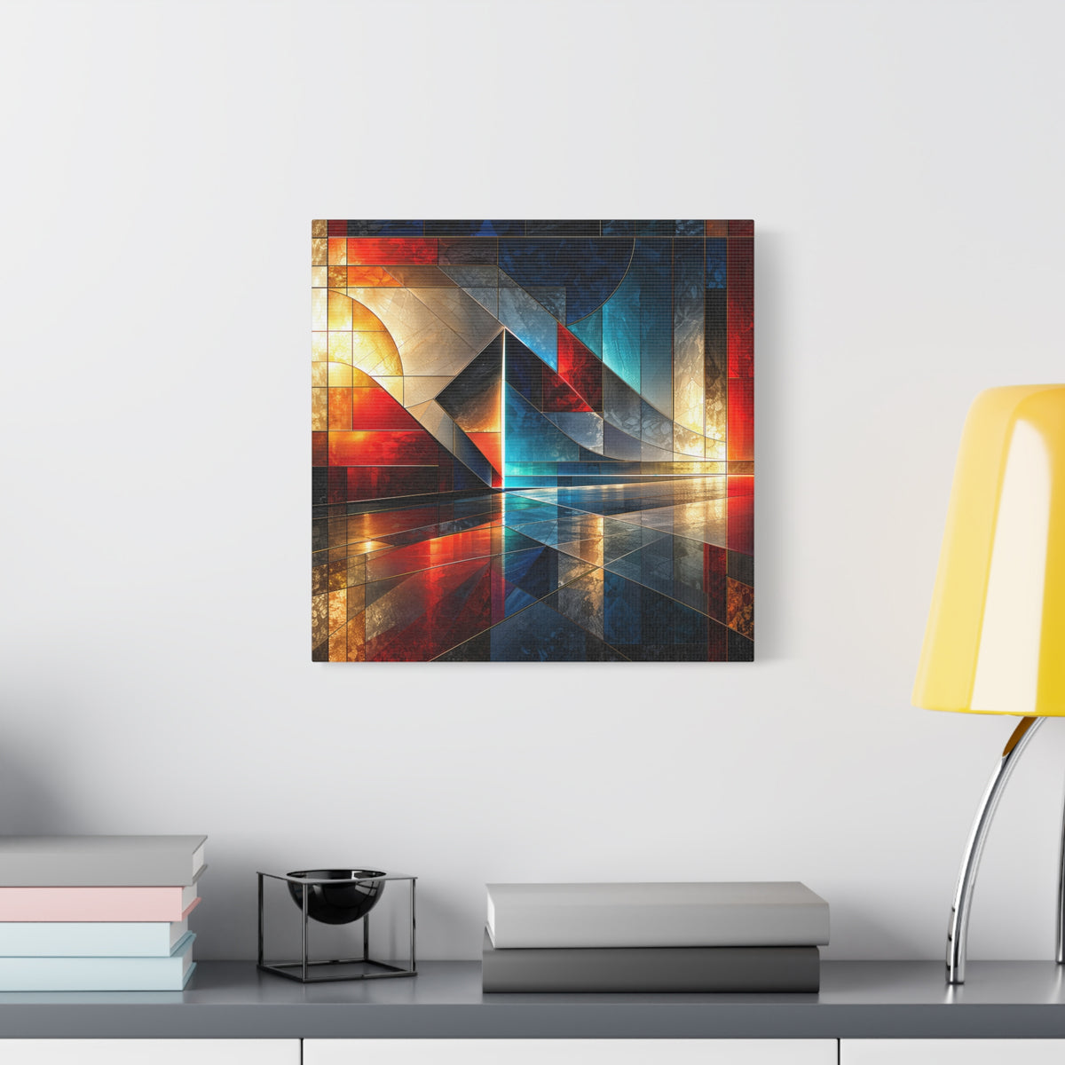 Reflected Passage — Architectural Geometric Abstract Fine Art Print