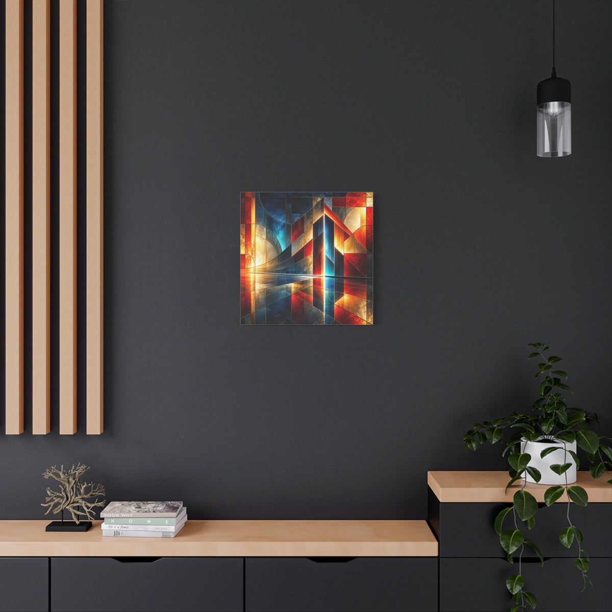 Luminous Threshold — Architectural Geometric Abstract Fine Art Print