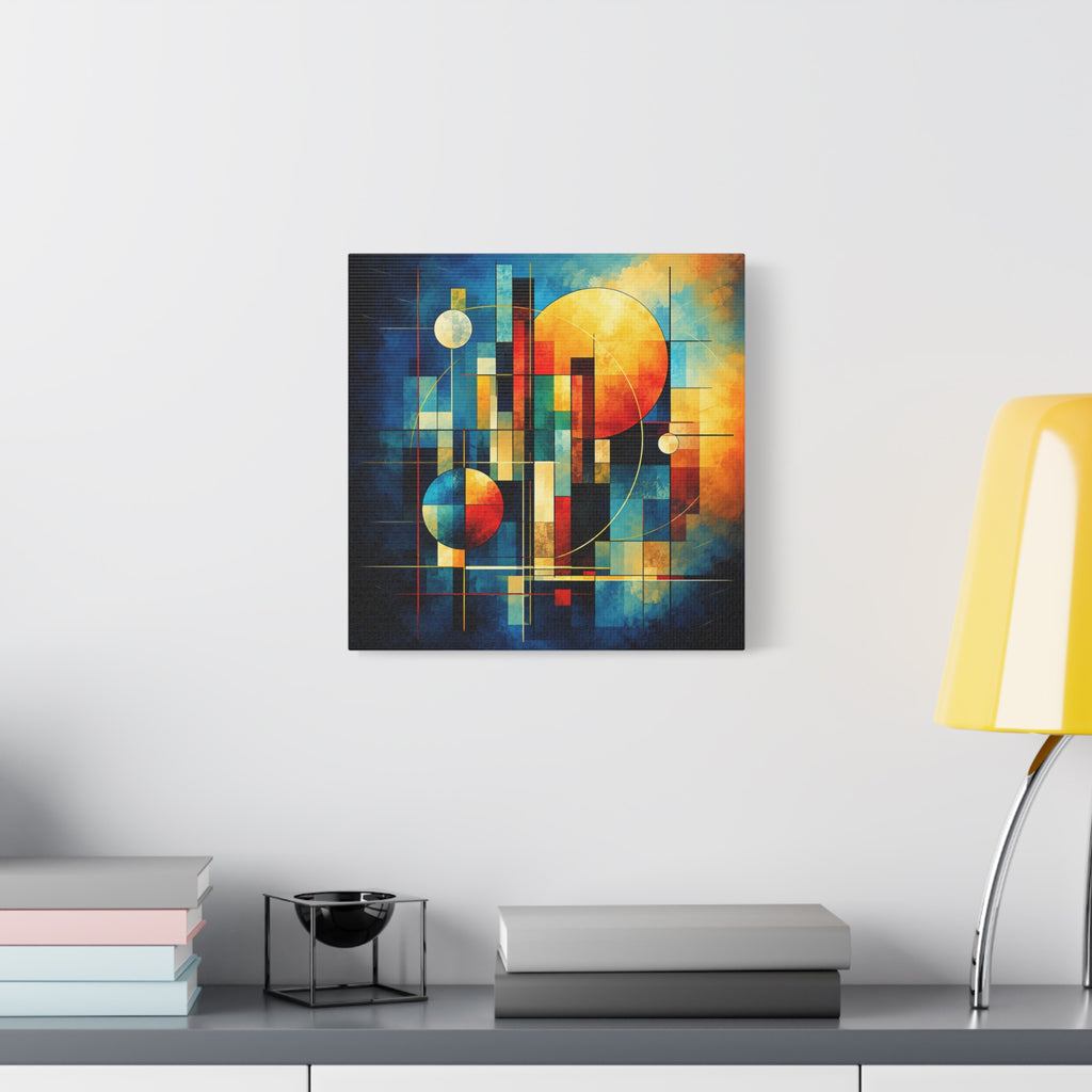 Solar Architecture — Modern Geometric Abstract Wall Art