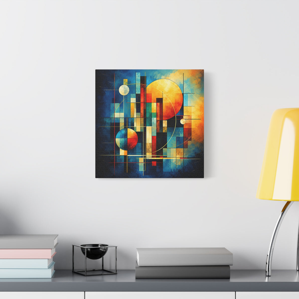 Solar Architecture — Modern Geometric Abstract Wall Art