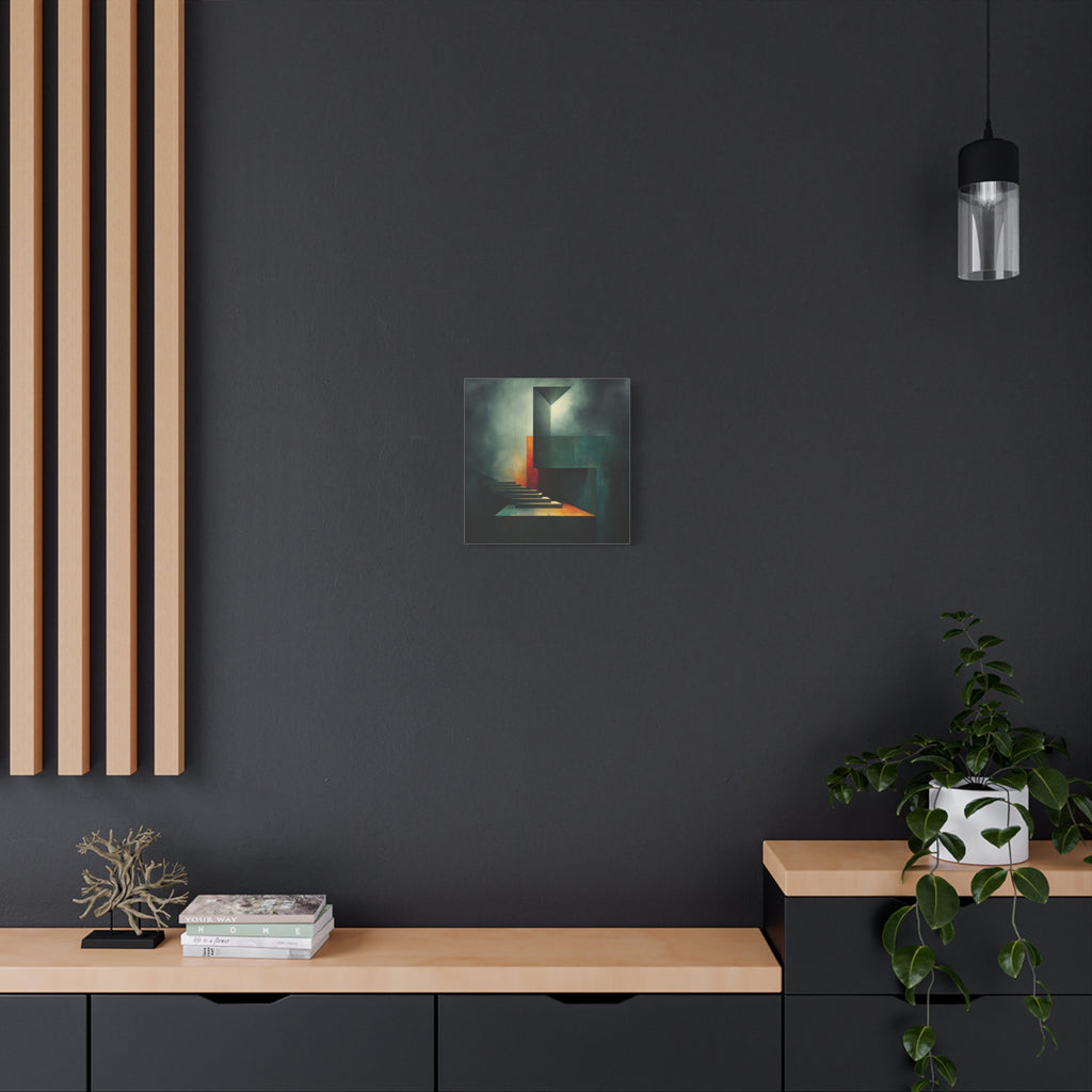 The Last Step Before Light — Modern Architectural Abstract Wall Art