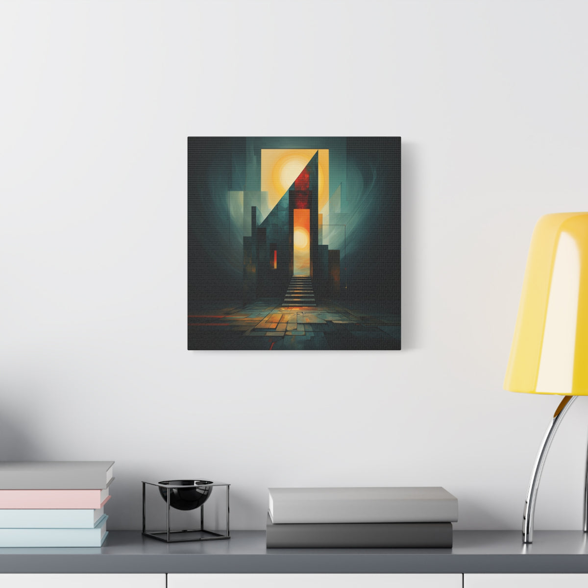 Ascend Into Light — Futuristic Architectural Abstract Wall Art