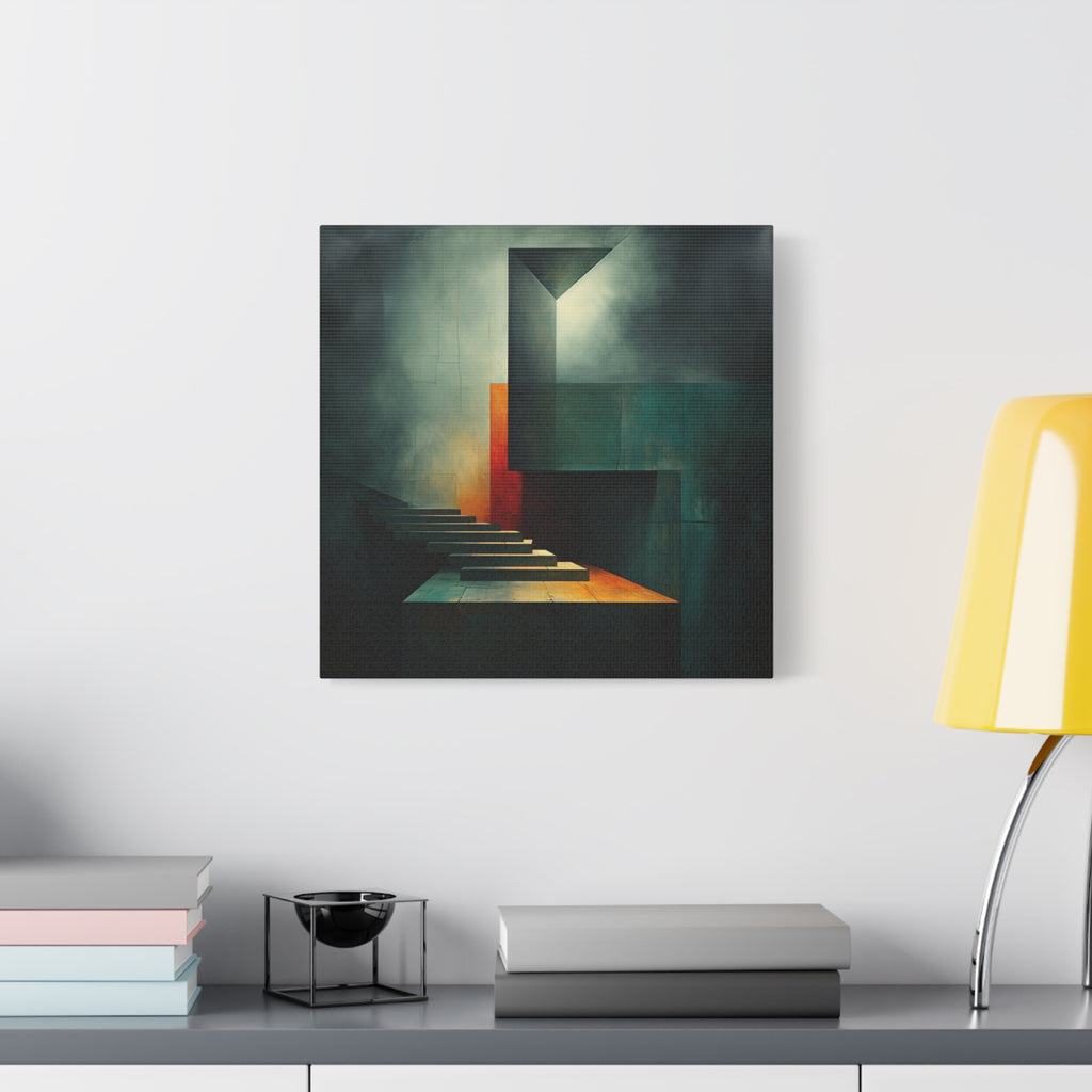 The Last Step Before Light — Modern Architectural Abstract Wall Art
