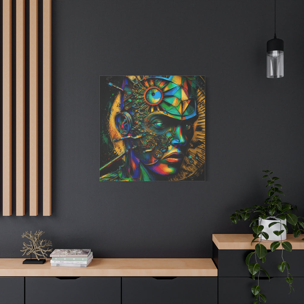 Vision Engine — Futuristic Abstract Portrait Fine Art Print