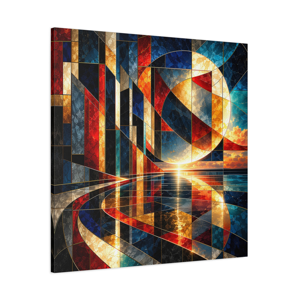 Solar Passage — Geometric Architectural Abstract Fine Art Print