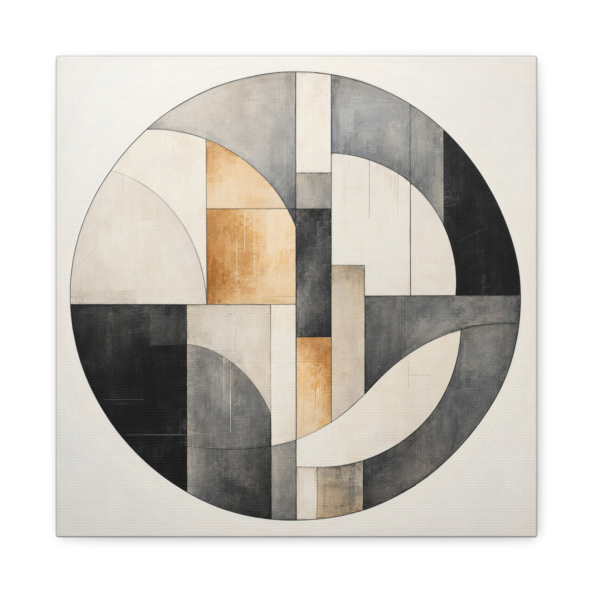 Quiet Architecture — Minimalist Geometric Abstract Wall Art