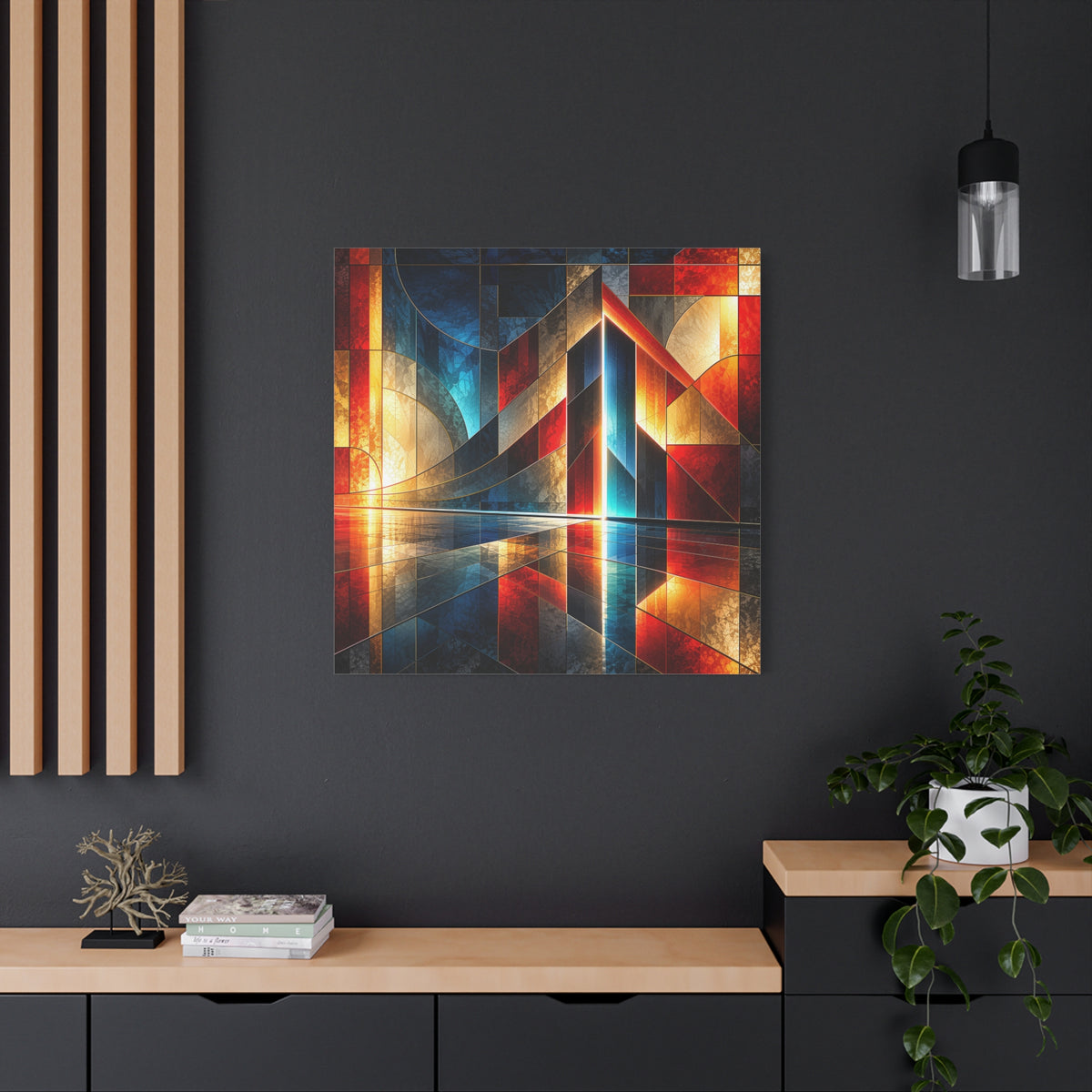 Luminous Threshold — Architectural Geometric Abstract Fine Art Print
