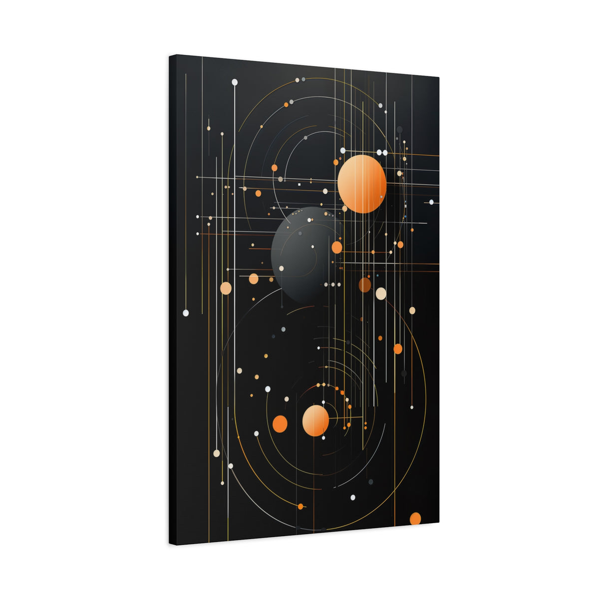 Orbital Convergence — Planetary Blueprint Fine Art Print