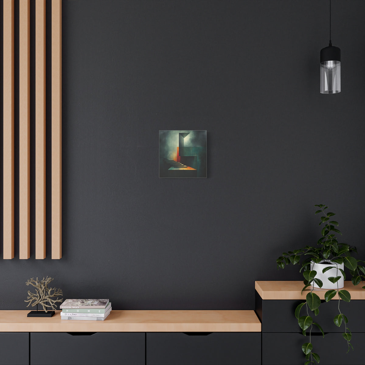 The Last Step Before Light — Modern Architectural Abstract Wall Art