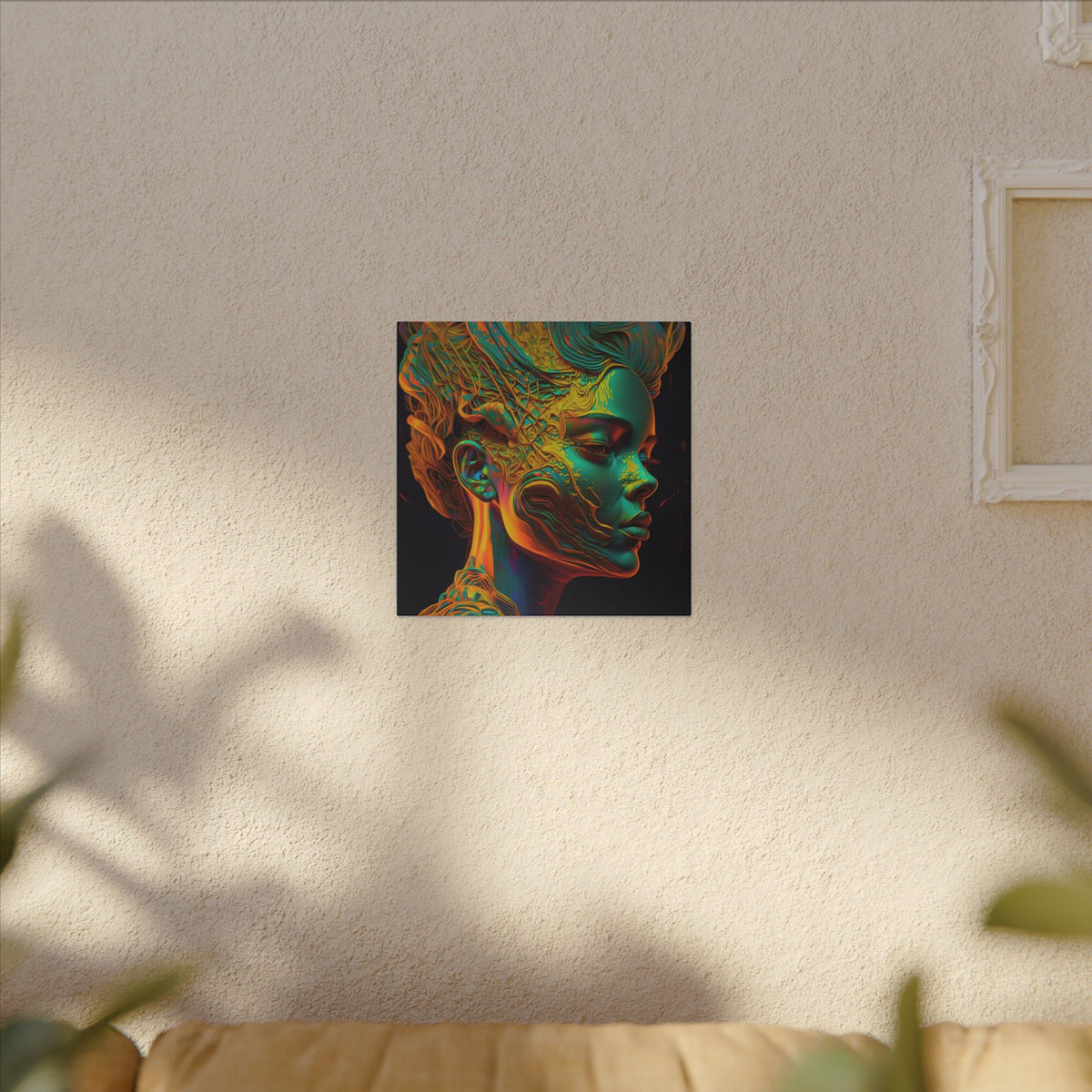 Living Ornament – Futurist Organic Portrait Canvas Print