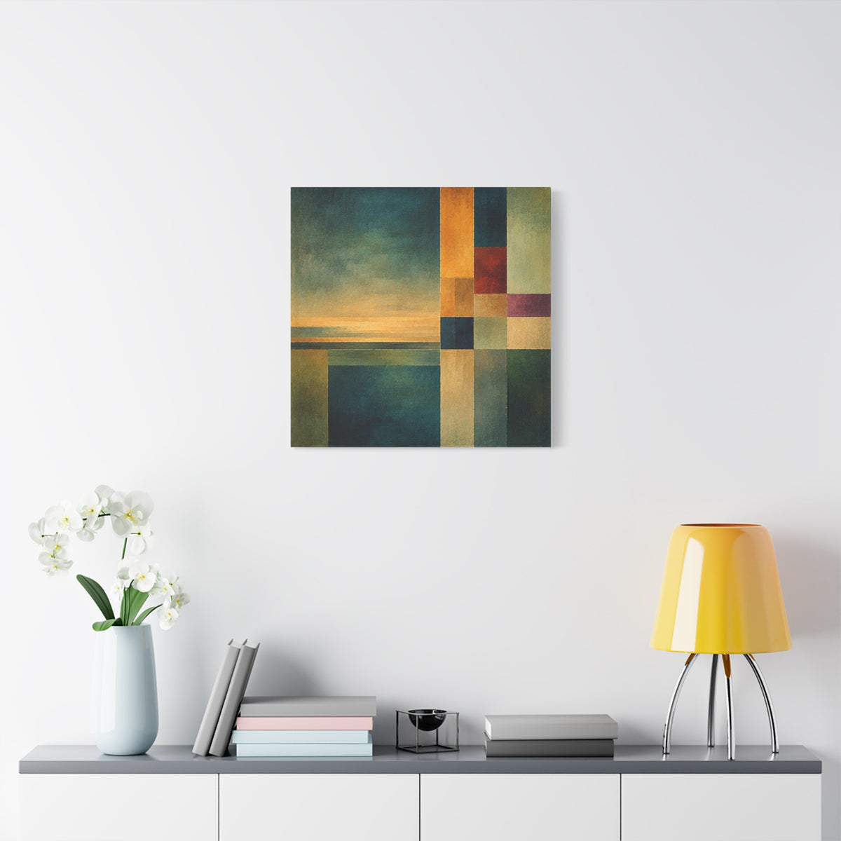 Still Horizon — Geometric Landscape Abstract Fine Art Print