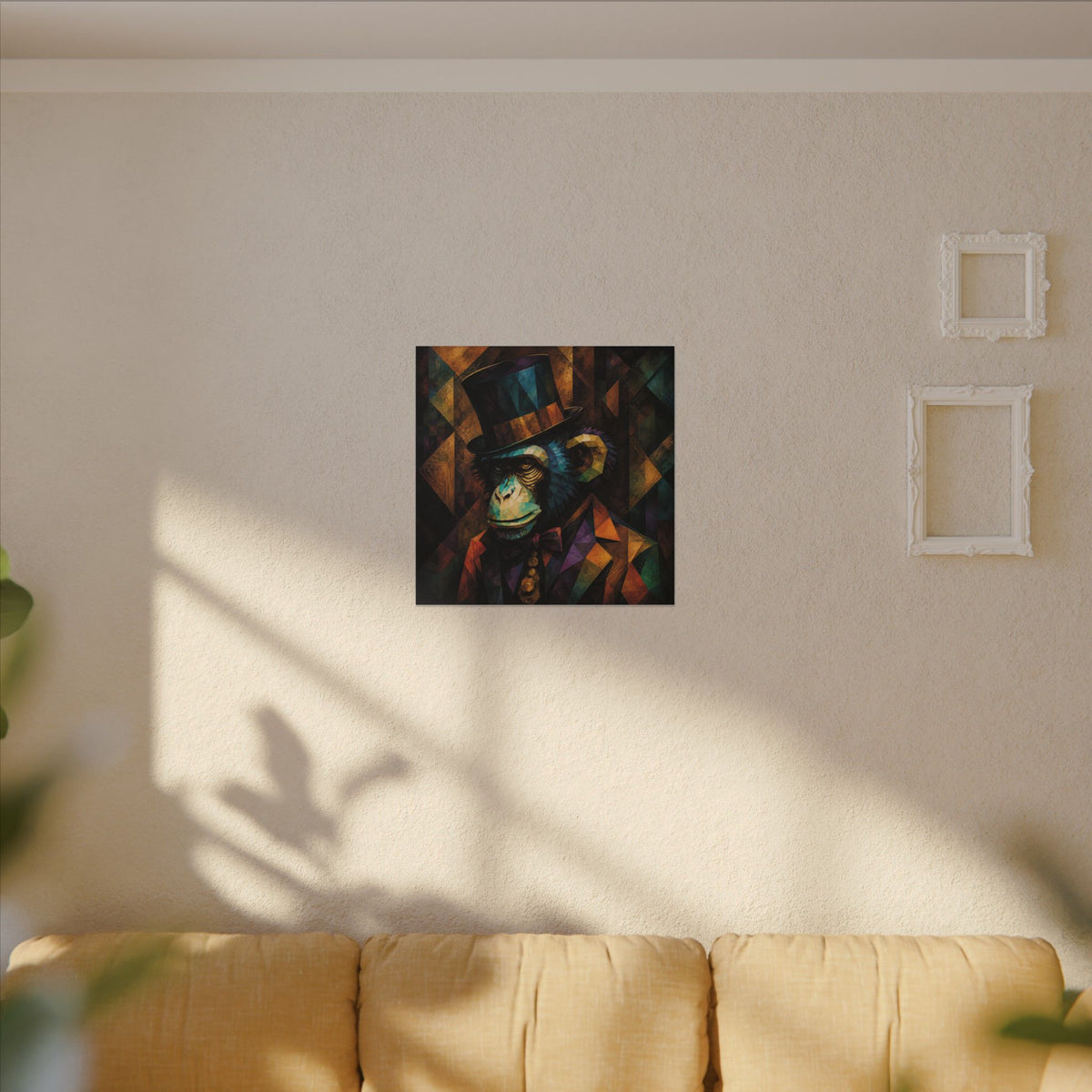 The Gentleman Primate — Cubist Chimpanzee Art Print