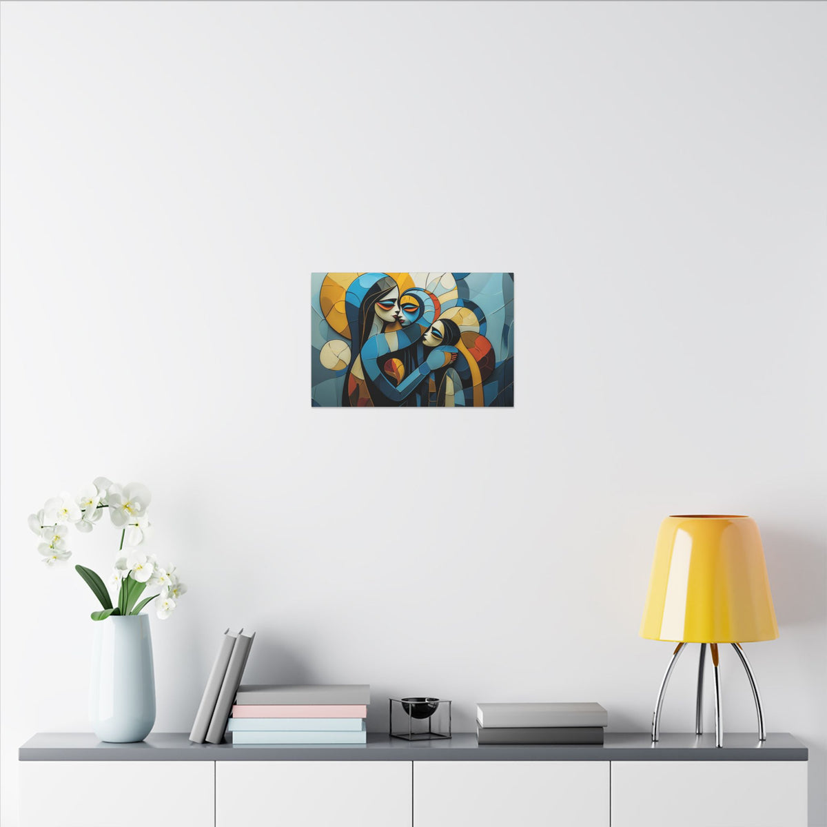 Circle of Care – Abstract Family Portrait Canvas Print