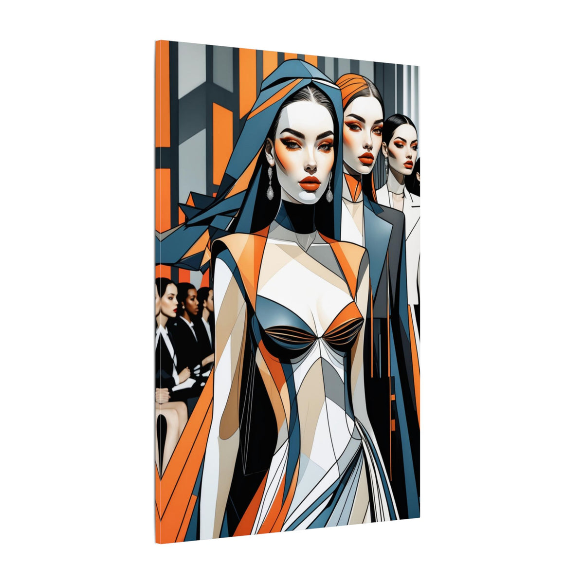 House of Poise – Futurist Fashion Runway Canvas Print