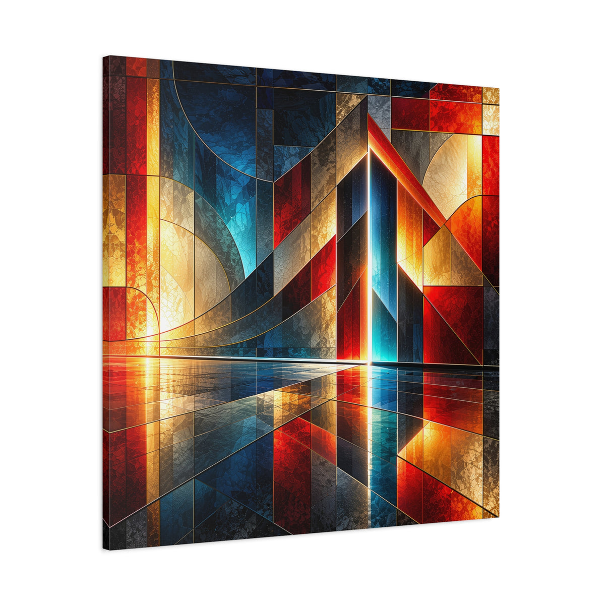 Luminous Threshold — Architectural Geometric Abstract Fine Art Print